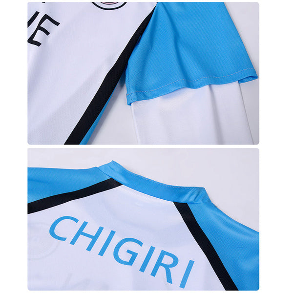 Anime Blue Lock Manshine City Reo Mikage White Jersey Uniform NO.14 Cosplay Outfit