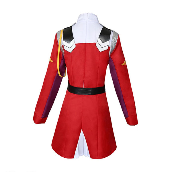 Anime Darling in the Franxx Zero Two 002 Full Set Cosplay Red Uniform+Wigs+Cosplay Boots Halloween Cosplay Outfit Set
