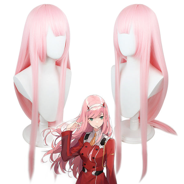Anime Darling in the Franxx Zero Two 002 Bunny Girl Outfit Cosplay Costume Full Set With Wigs and Cosplay Shoes Set