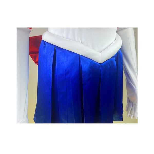 Anime Sailor Moon Usagi Tsukino Whole Set Cosplay Costume Dress With Wigs and Boots Halloween Cosplay Outfit Set