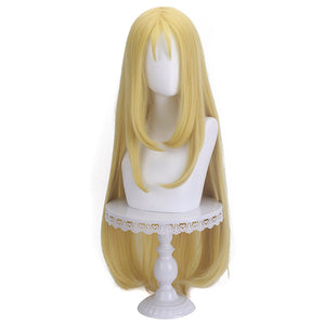 Anime The Eminence in Shadow Alpha Cosplay Wigs Golden Long Wigs