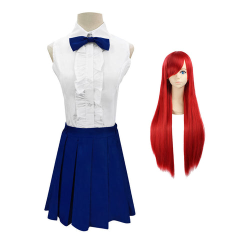 Erza Scarlet Casual Wear Costume Uniform Halloween Carnival Cosplay Outfit