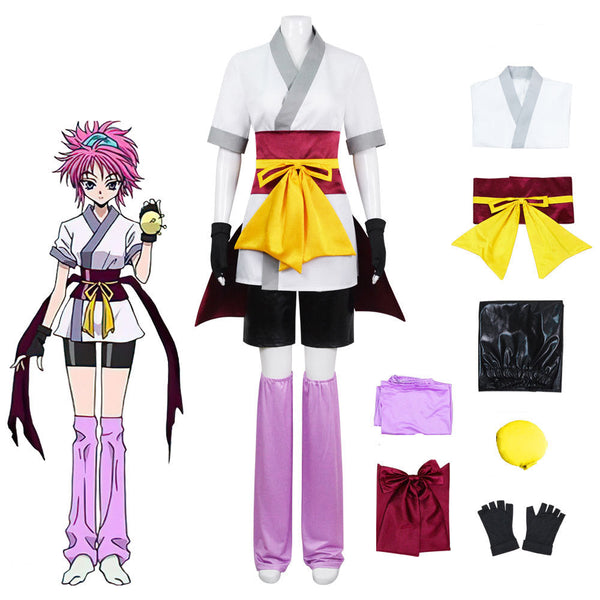 Hunter x Hunter Machi Komacine Cosplay Costume With Wigs Set Halloween Carnival Party Costume Outfit