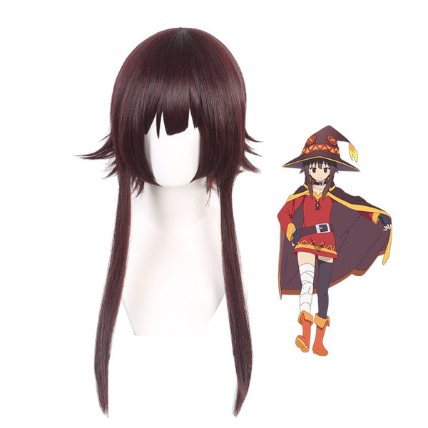 KonoSuba An Explosion on This Wonderful World! Megumin Costume Uniform With Wigs Full Set Halloween Carnival Costume