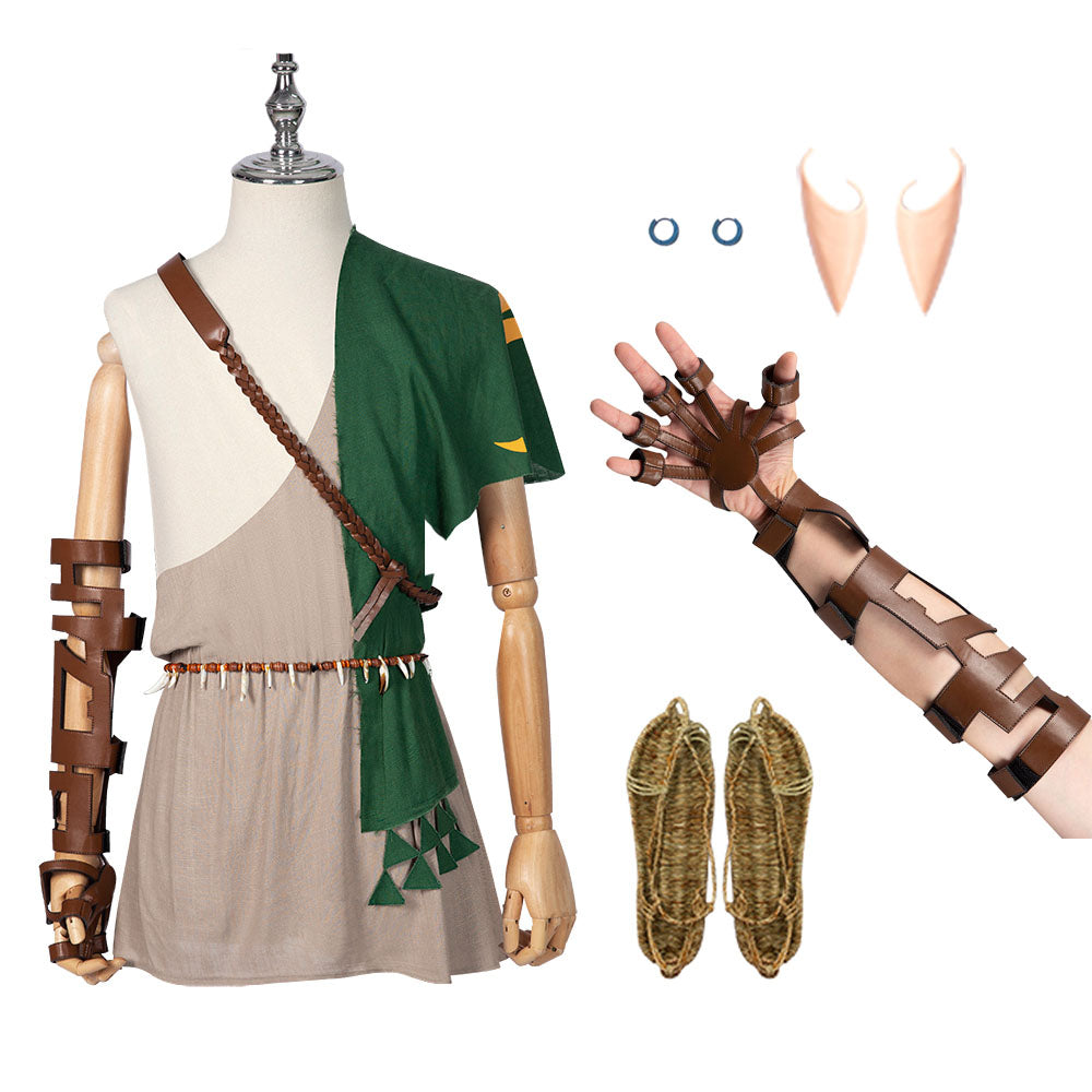 Halloween Costume Link Costume Full Set With Shoes Halloween Cosplay O