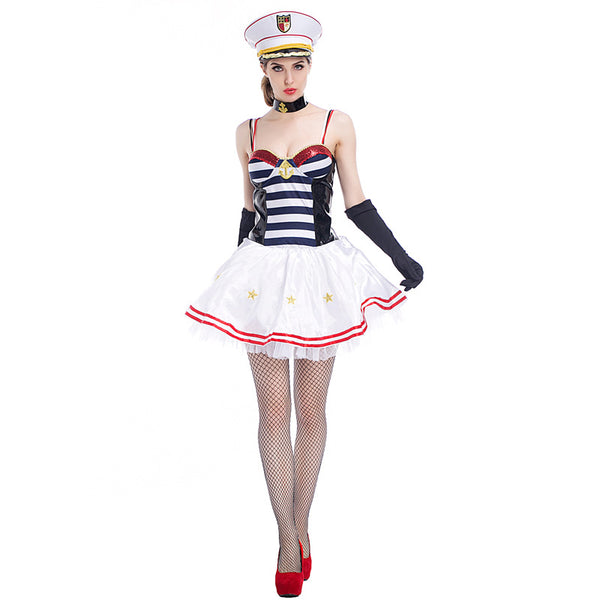 Tube Top Sexy Navy Sailor Costume