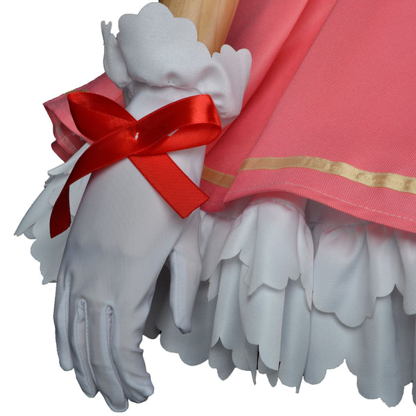 Cardcaptor Sakura Sakura Kinomoto Cosplay Costume With Wings+Wigs+Shoes Full Set Halloween Costume