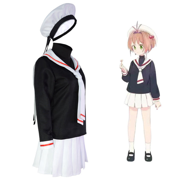 Cardcaptor Sakura Clear Card Sakura Kinomoto School Uniform Costume Cosplay Outfit