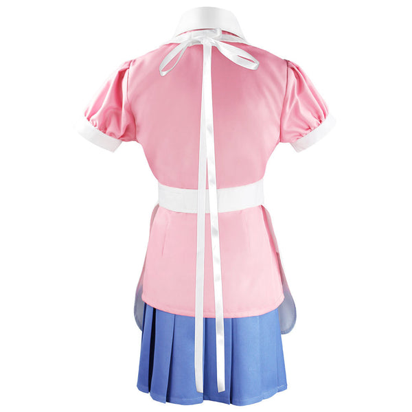 Danganronpa 2: Goodbye Despair Mikan Tsumiki Whole Set Costume Dress With Wigs and Cosplay Shoes Set