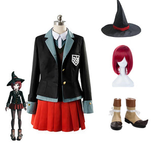 Danganronpa V3: Killing Harmony Himiko Yumeno Whole Set Costume Uniform+Wigs+Hat+Shoes Halloween Costume