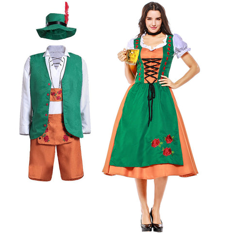 German Wear Bavarian Oktoberfest Couple Costume