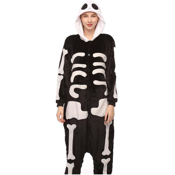 Kigurumi Animal Onesies Skeleton Hoodie Pajamas