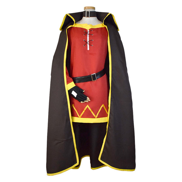 KonoSuba: God's Blessing on this Wonderful World! Megumin Cosplay Costume With Cloak and Hat Full Set