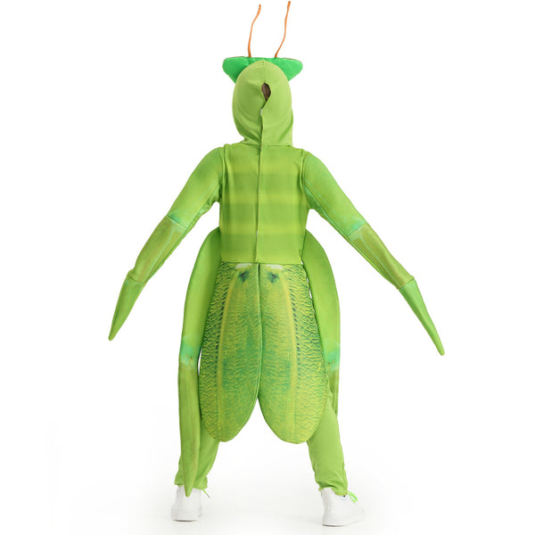 2023 Halloween Boys Girls Funny Animal Role Play Costume Mantis Costume Jumpsuit Stage Performance Clothes