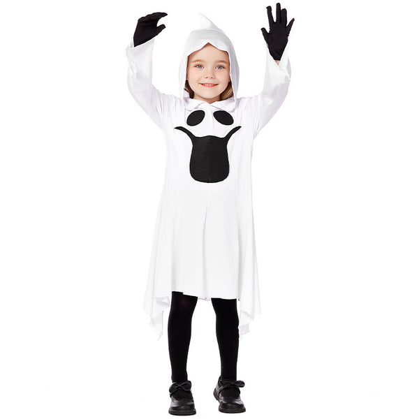 2023 Halloween Carnival Kids Costume Girl Boys Little White Ghost Costume