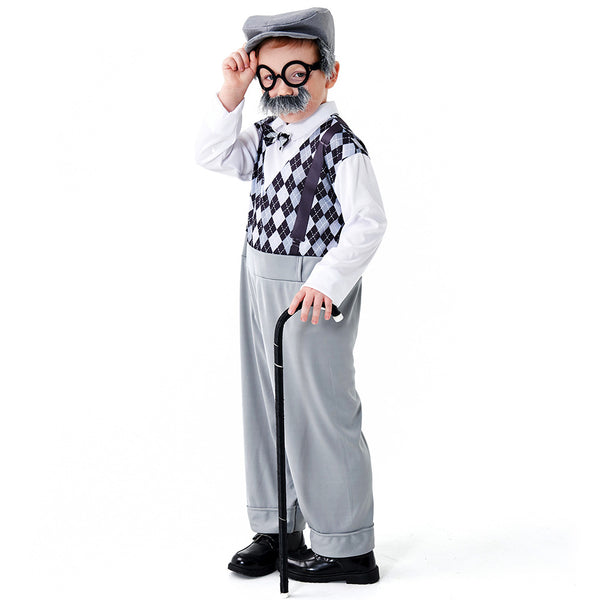 2023 Halloween Child Elderly Costume Grandpa Costume Stage Performance Clothes