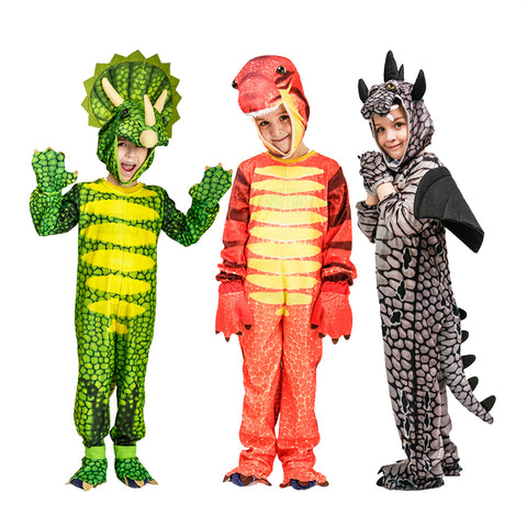 2023 Halloween Children Dinosaur Stage Performance Costume Kids Girls Boys Masquerade Dinosaur Costume