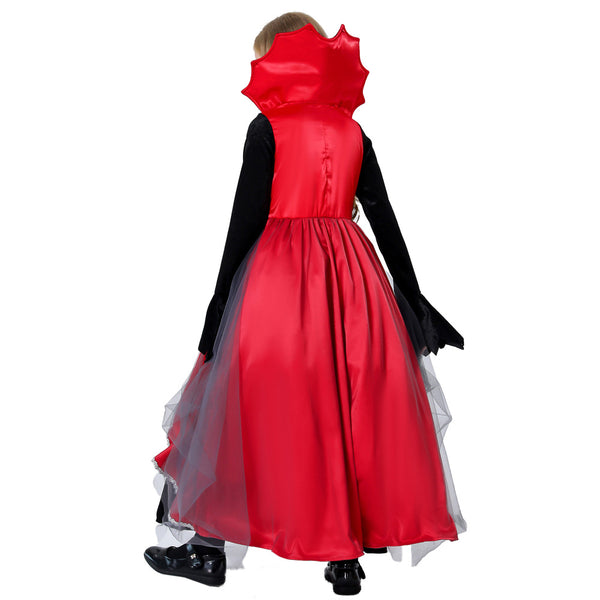 2023 Halloween Costume Kids Girls Vampire Costume Dress Children Stage Performance Costumes