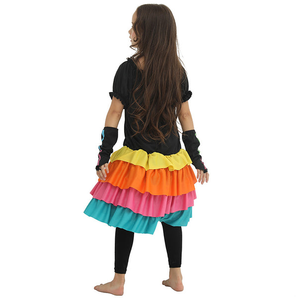 2023 Halloween Costumes Day of the Dead Girls Costumes Colorful Skeleton Dress Costume