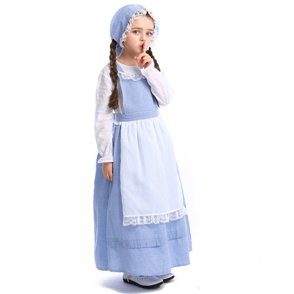 2023 Halloween Kids Girls Drama Stage Performance Costumes Flower Workshop Girl Dresses