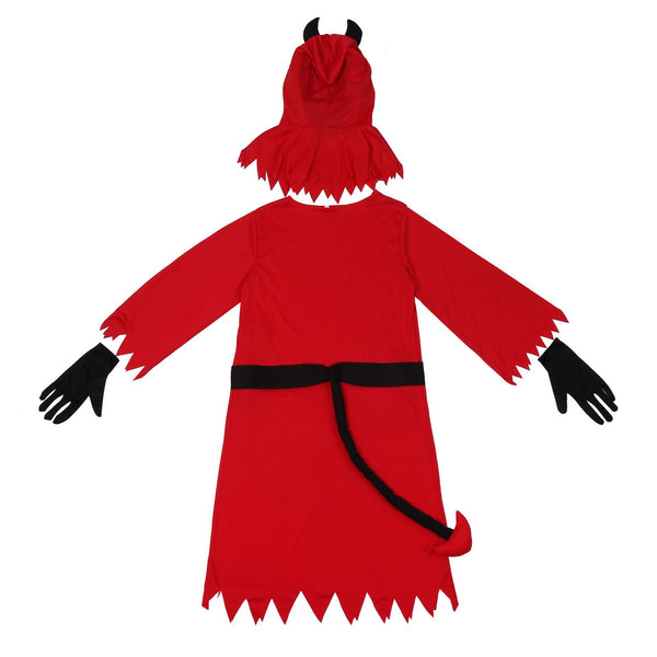 2023 Halloween Kids Red Demon Costume Girls Boys Halloween Carnival Red Demon Outfit