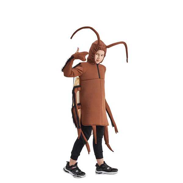 2023 Halloween Kids Spooky Costume Cockroach Jumpsuit Costume