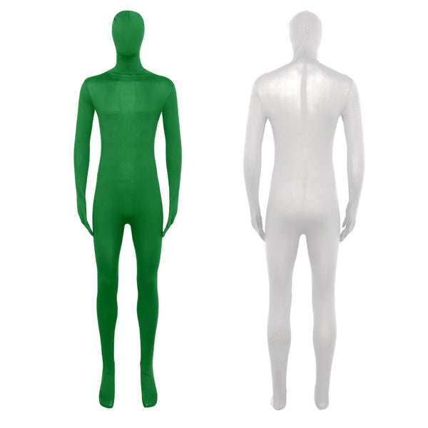 2023 Kids and Adults Halloween Ninja Costume Invisibility Zentai Suit Solid Color Tights Invisible Black Jumpsuit