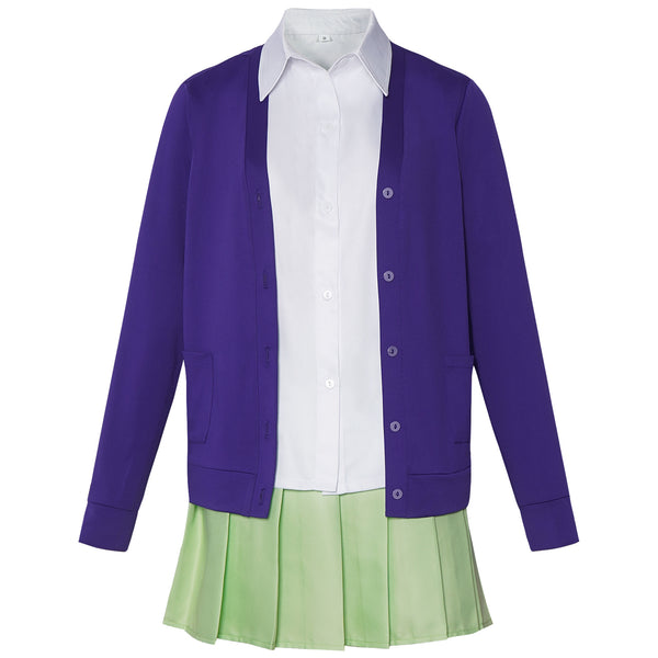 5Hanayome Nino Nakano School Uniform Costume+Wigs Halloween Cosplay Outfit