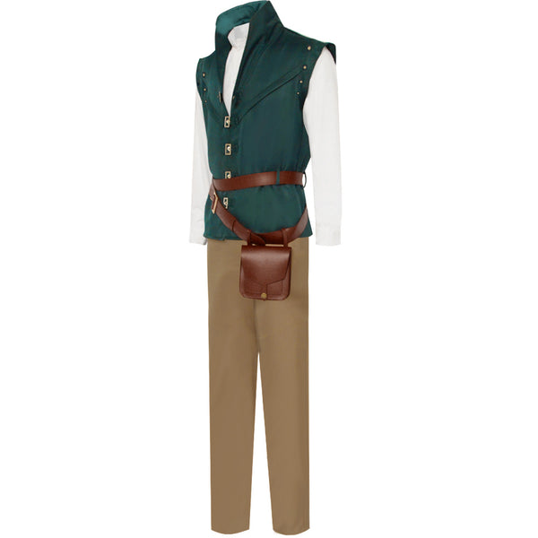 Adult Mens Prince Flynn Costume Halloween Cosplay Full Set Outfit with Belt Bag