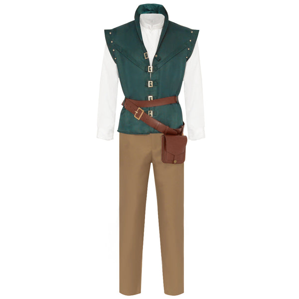 Adult Mens Prince Flynn Costume Halloween Cosplay Full Set Outfit with Belt Bag