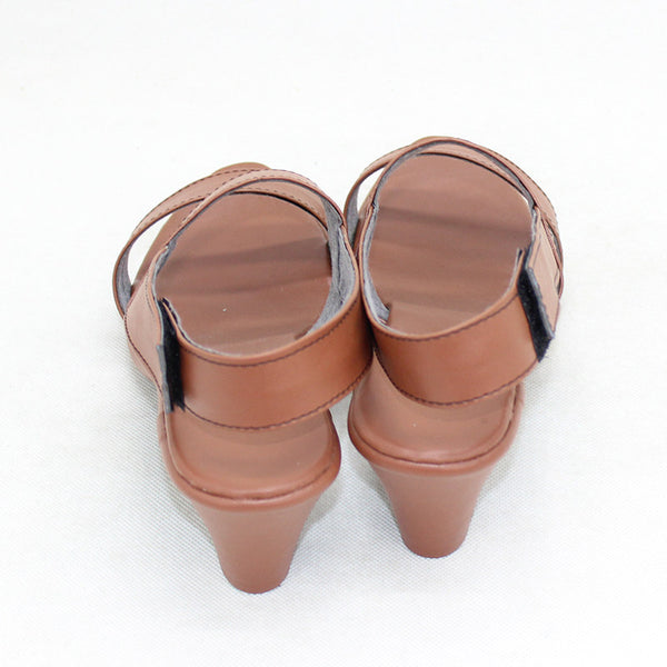 Albedo Cosplay Shoes Brown PU Costume Shoes Accessories