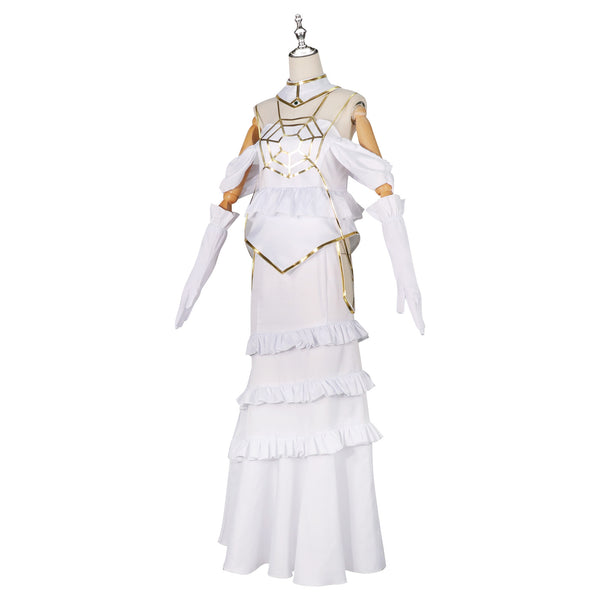 Albedo White Dress Costume Halloween Cosplay Outfit For Women Girls