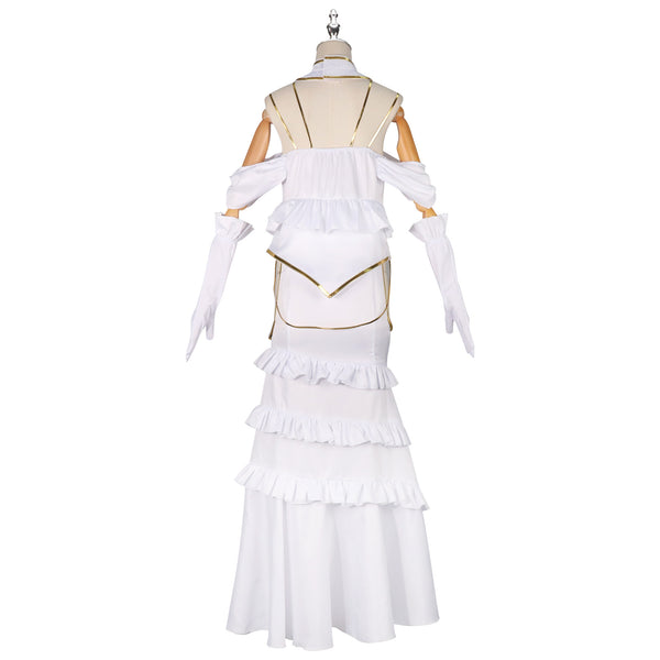 Albedo White Dress Costume Halloween Cosplay Outfit For Women Girls