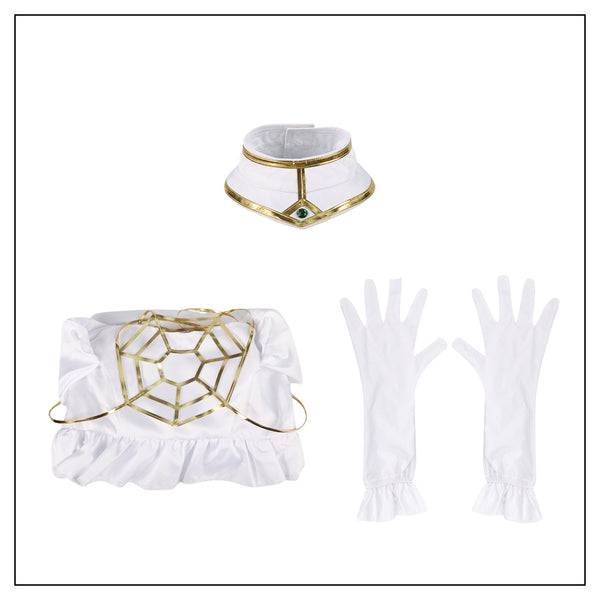 Albedo White Dress Costume Halloween Cosplay Outfit For Women Girls
