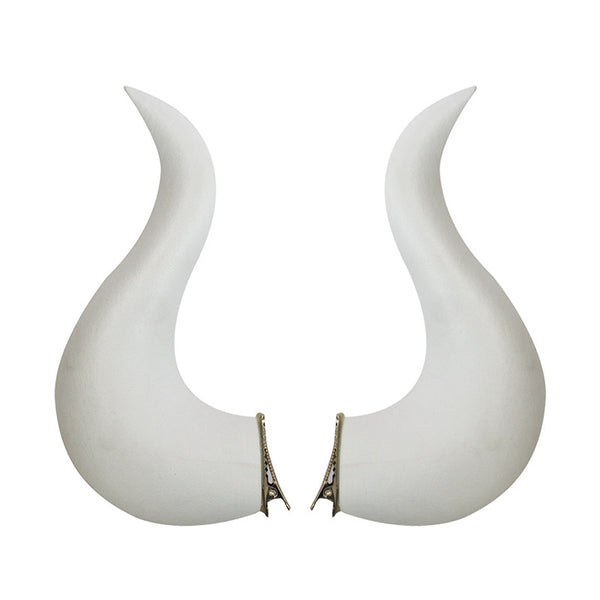 Albedo Wigs WIth Horns Accessories Halloween Cosplay Props