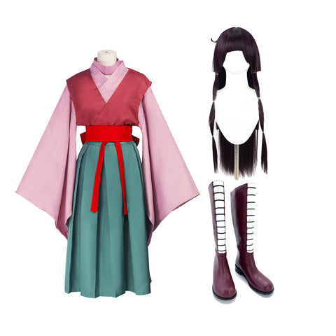 Alluka Zoldyck Costume Dress+Wigs+Boots Halloween Full Set Cosplay Outfit