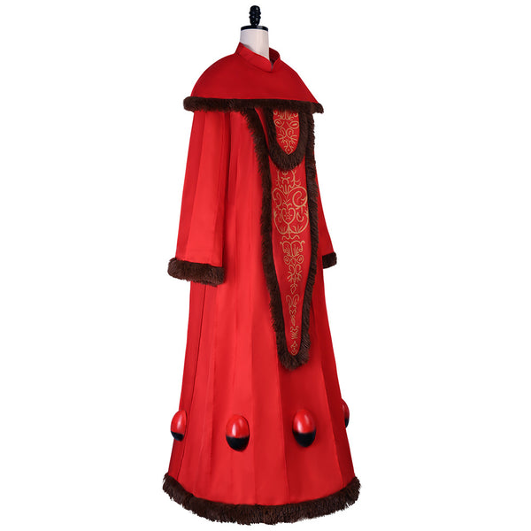 Amidala Costume Red Dress Princess Costume Outfit Halloween Women Girls Outfit