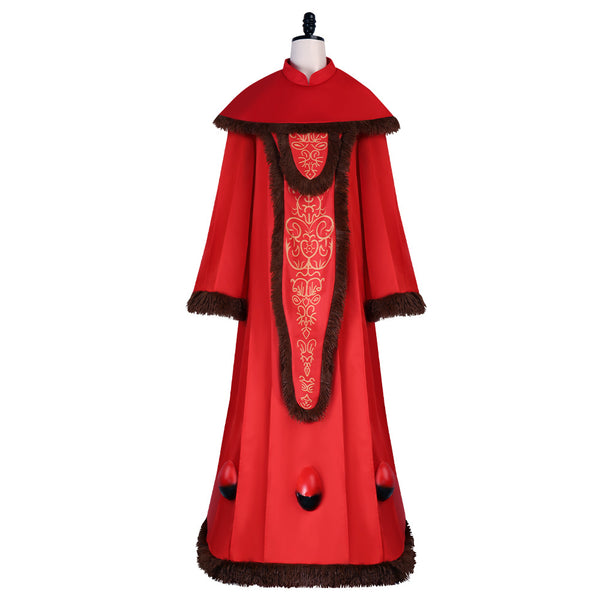 Amidala Costume Red Dress Princess Costume Outfit Halloween Women Girls Outfit