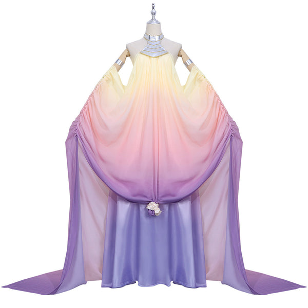 Amidala Pink Dress Costume Women's Dress for Queen Princess Cosplay Costume Halloween Dress Up