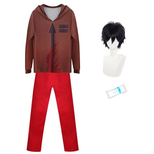 Angels of Death Isaac "Zack" Foster Cosplay Costume Suit With Bandages Halloween Costume Outfit