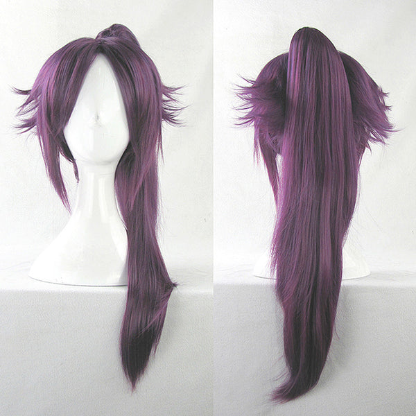 Anime Gotei 13 2nd Division Captain Yoruichi Cosplay Wigs Purple Wigs