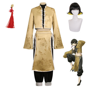 Anime Blue Lock Meguru Bachira Kung Fu Uniform Cosplay Outfit Halloween Costume