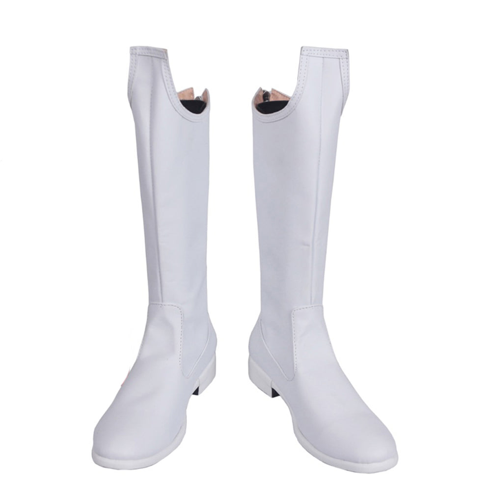 Mirio Togata Lemillion Costume Shoes Cosplay White Boots
