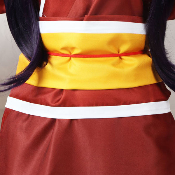 Anime Bungou Stray Dogs Izumi Kyouka Red Kimono Cosplay Costume