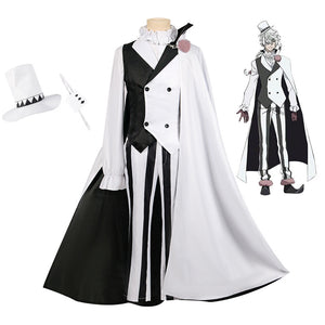 Anime Bungou Stray Dogs Nikolai Gogol Costume With Hat Full Set Uniform Halloween Cosplay Outfit