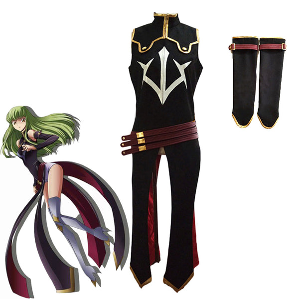 Anime Code Geass Lelouch of the Rebellion C.C.Black Knights Outfit Cosplay Costume Halloween Carnival Cosplay