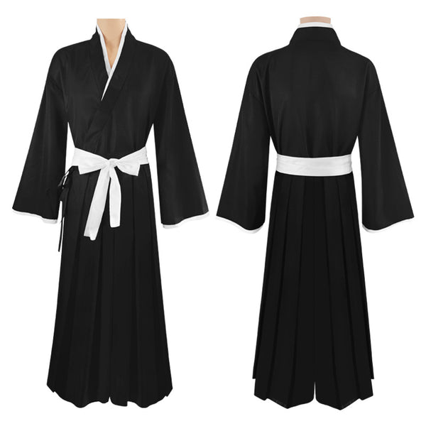 AnimeCosplay Rukia/ Ichigo Cosplay Costume Japanese Black Kimono Outfit
