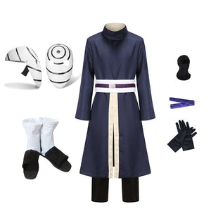 Anime Cosplay Obito Uchiha Whole Set Cosplay Costume With Mask and Cosplay Shoes Boots Halloween Carnival Outfit