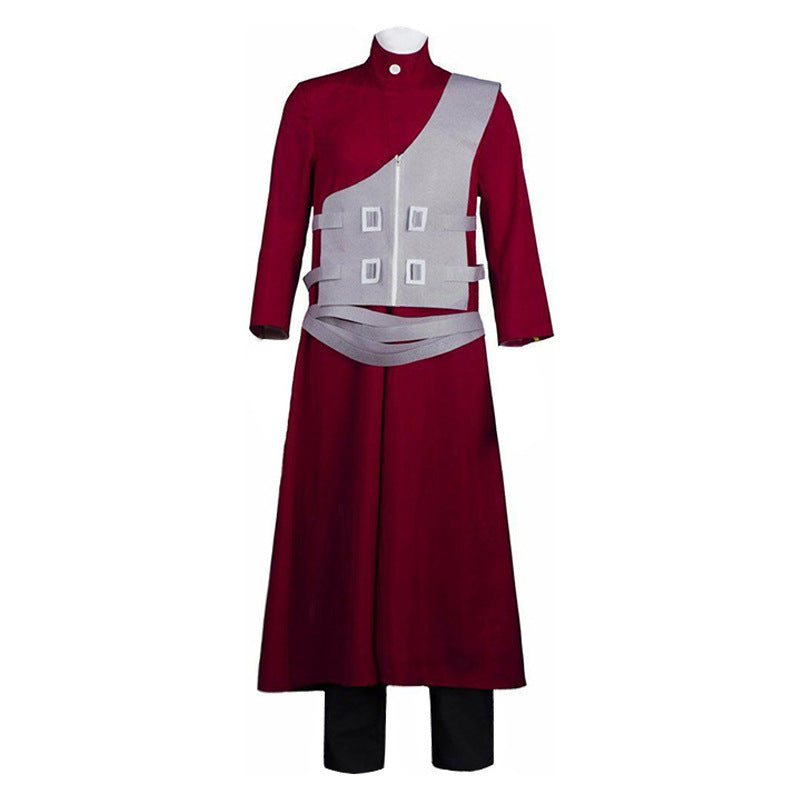Anime Cosplay Fifth Kazekage Gaara Cosplay Costume Red Outfit For Halloween Carnival