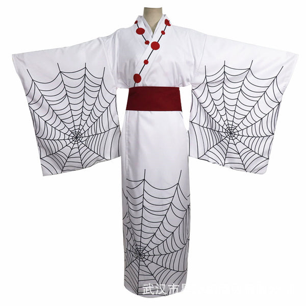 Anime Demon Slayer Kimetsu no Yaiba Lower Rank Five Rui Cosplay Costume Kimono Outfit